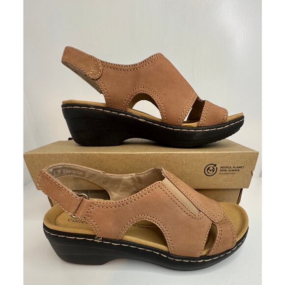 Clarks Collection “Merliah” Sandal • Women's US 6½ M • Sand Leather • NEW - Picture 5 of 7